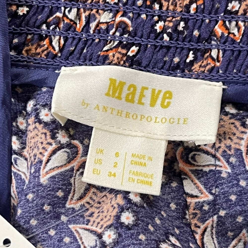 Maeve NWT Purple Terrace Floral Wide Leg Pants 2 - Picture 4 of 12